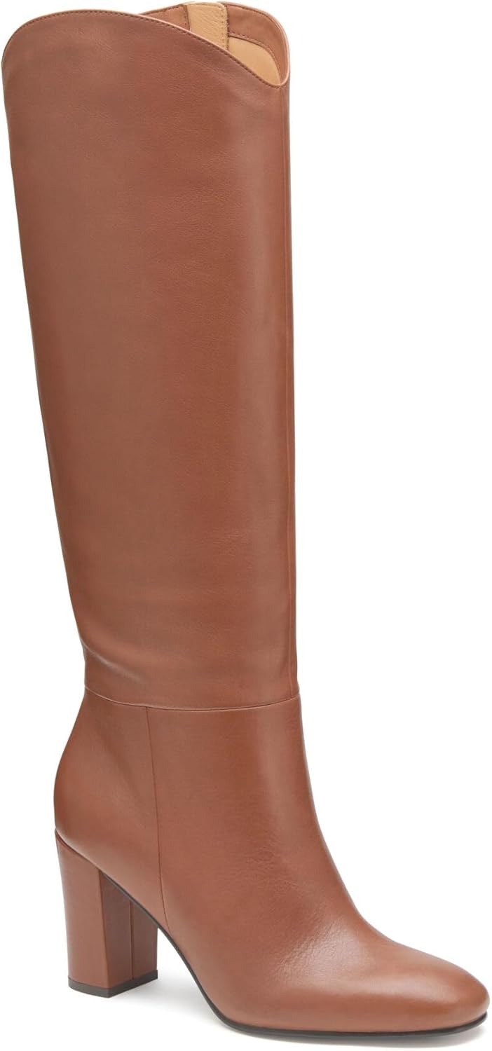Knee-High Boots for Women – 3.25” Heeled Boots, Leather Boots for Women, Tall Boots