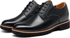 Height Increasing Shoes for Men, Leather Lace-up Dress Shoes Invisible  Shoes