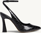 Women's Closed Toe Ankle Strap Heels Pointed Toe Pumps Shoes Slingback High Heel Wedding Dress Shoes
