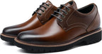 Height Increasing Shoes for Men, Leather Lace-up Dress Shoes Invisible  Shoes