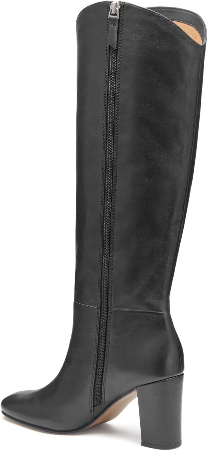 Knee-High Boots for Women – 3.25” Heeled Boots, Leather Boots for Women, Tall Boots