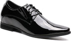 Men Oxford Height Increasing  Shoes Tuxedo Dress Shoes Genuine Leather 3.15'' Taller