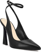 Women's Closed Toe Ankle Strap Heels Pointed Toe Pumps Shoes Slingback High Heel Wedding Dress Shoes