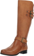 Women  Knee High Buckle Detail Riding Boot
