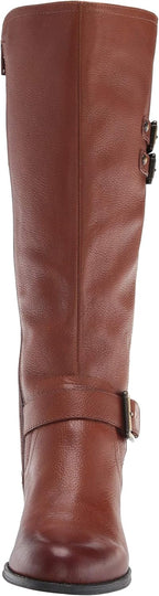 Women  Knee High Buckle Detail Riding Boot