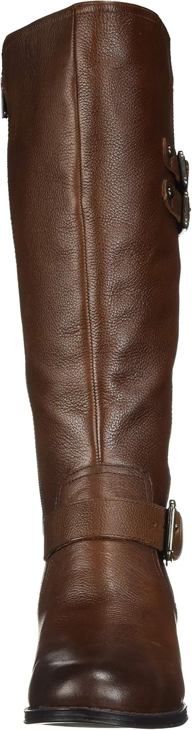 Women  Knee High Buckle Detail Riding Boot