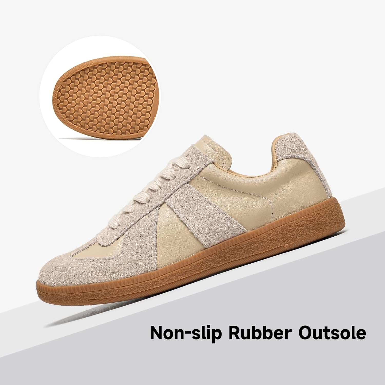 Fashion Sneakers Women,Leather Casual Lace Up Retro  Sneakers,Comfortable Tennis Runnig Trainer Shoes