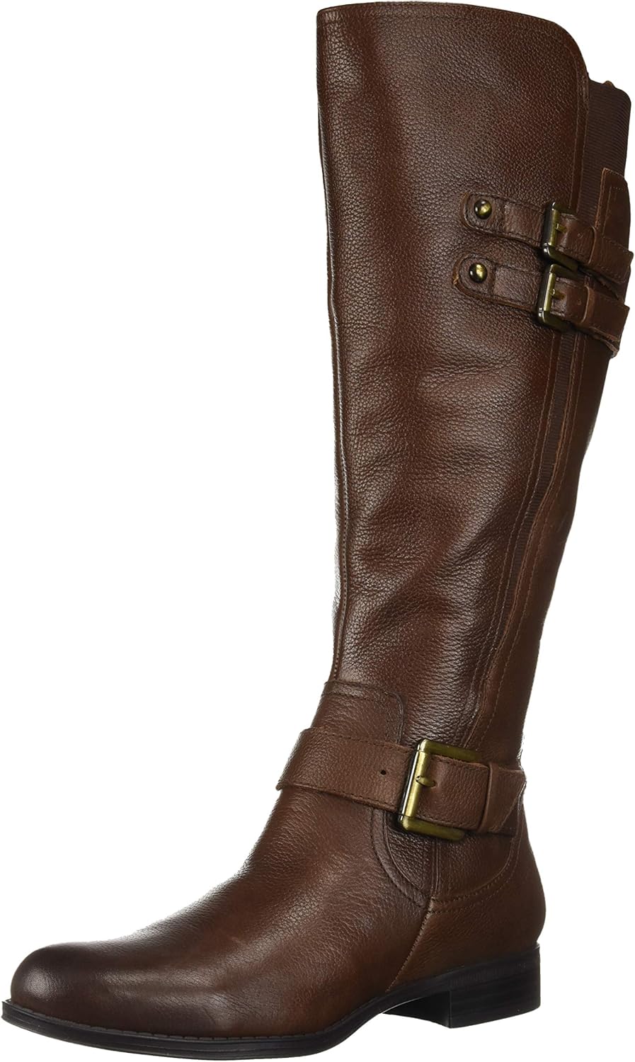 Women  Knee High Buckle Detail Riding Boot