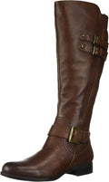 Women  Knee High Buckle Detail Riding Boot
