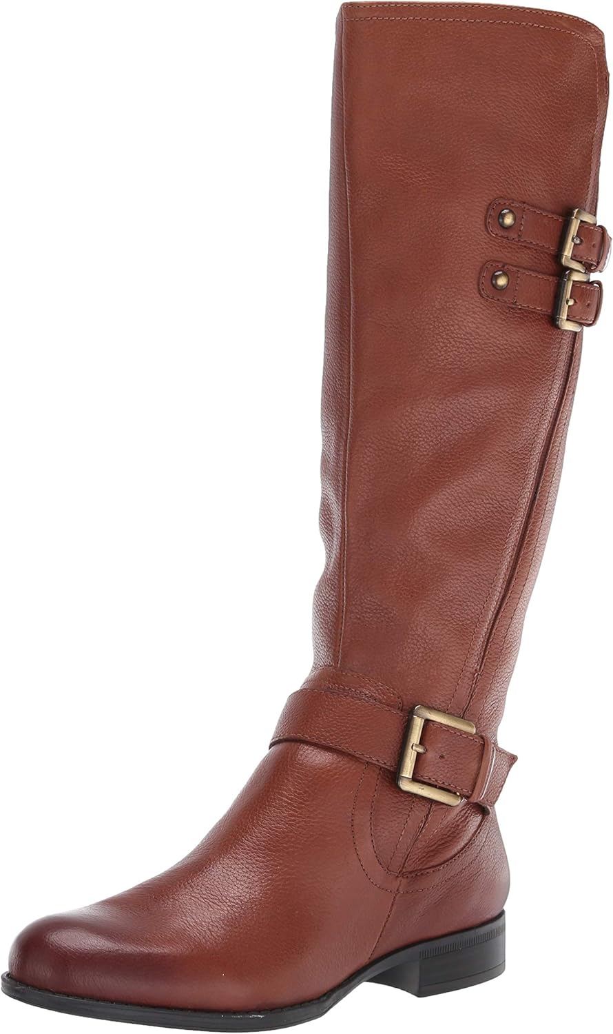 Women  Knee High Buckle Detail Riding Boot
